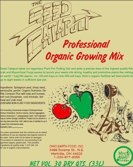 organic seed starter potting mix THE SEED CATAPULT professional organic growing mix and seed starter. – Ohio Earth Food Organic Fertilizer