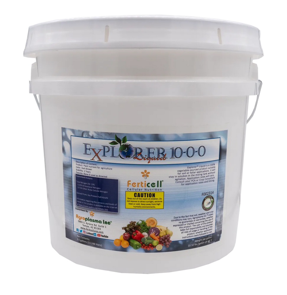 Ferticell Explorer 10-0-0 liquid Nitrogen 3.5 Gal - CDFA Listed