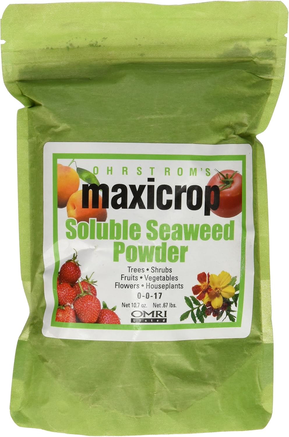 MAXICROP SOLUBLE SEAWEED POWDER 0-0-17 OMRI listed