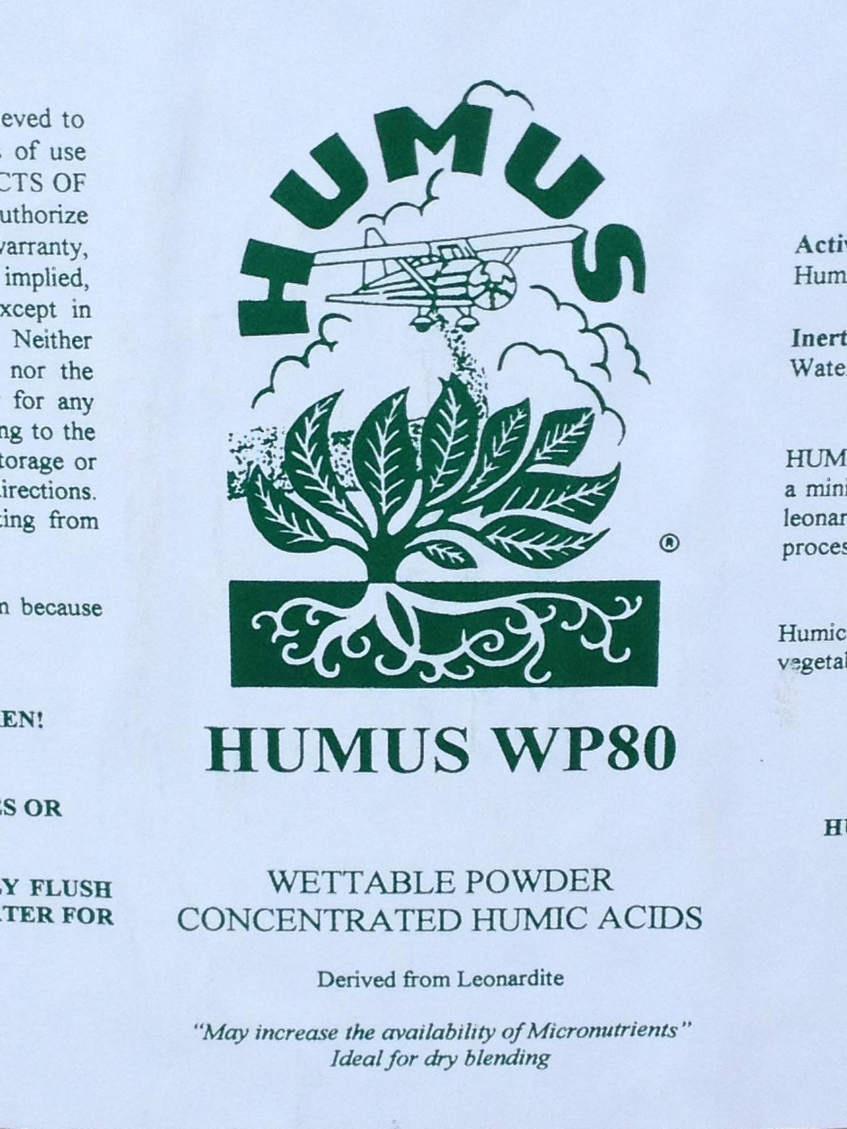 HUMUS WP 80 50# bag