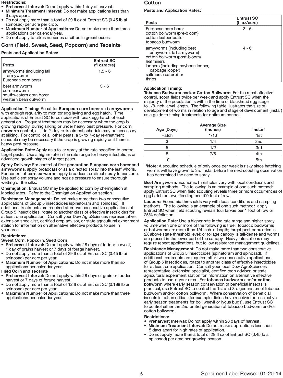 Entrust SC 22.5% Spinosad OMRI listed | Ohio Earth Food Organic Fertilizer