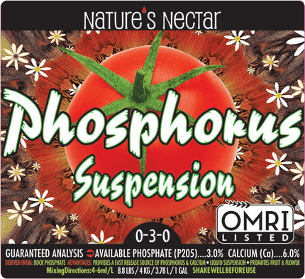 NATURE’S NECTAR PHOSPHORUS SUSPENSION 0-3-0 OMRI listed